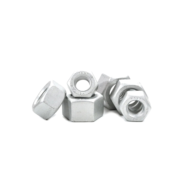 ASTM A194 2H/2HM/DH ածխածնային խառնուրդ պողպատե վեցանկյուն ընկույզներ