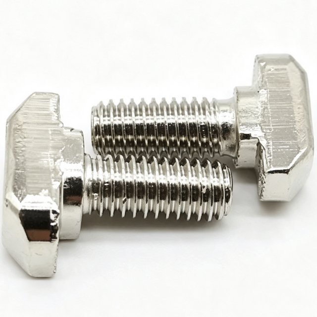 สลักเกลียวหัวกลมคอเหลี่ยม DIN186 | Heavy Duty T-Slot Bolt 8.8/10.9/12.9 เหล็กคาร์บอนสำหรับเครื่องมือเครื่องหนีบ